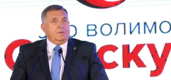 Dodik: Čast je biti kandidat za predsjednika Republike Srpske